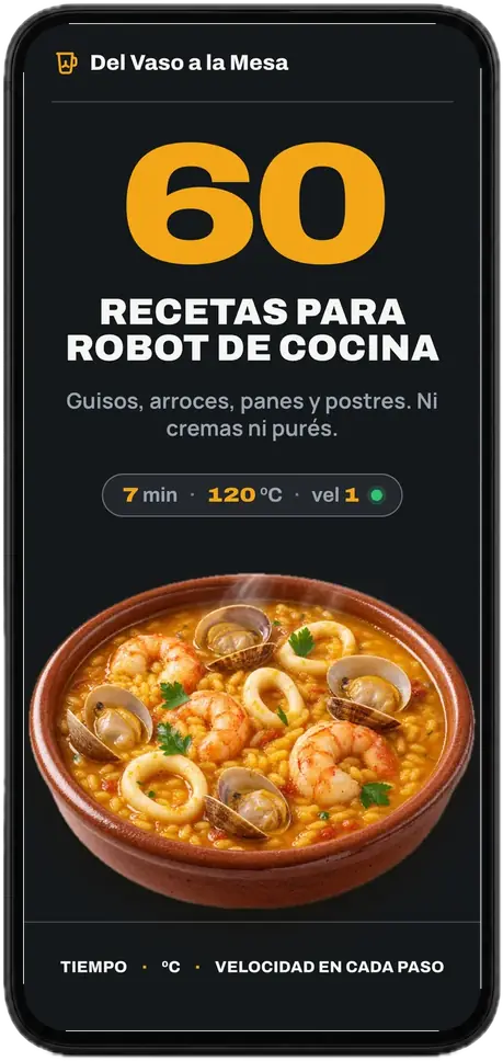 Portada del recetario de 60 recetas en un móvil