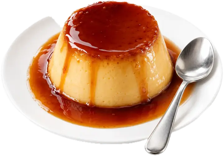 Flan de huevo con caramelo
